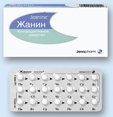Жанин - монофазные таблетки